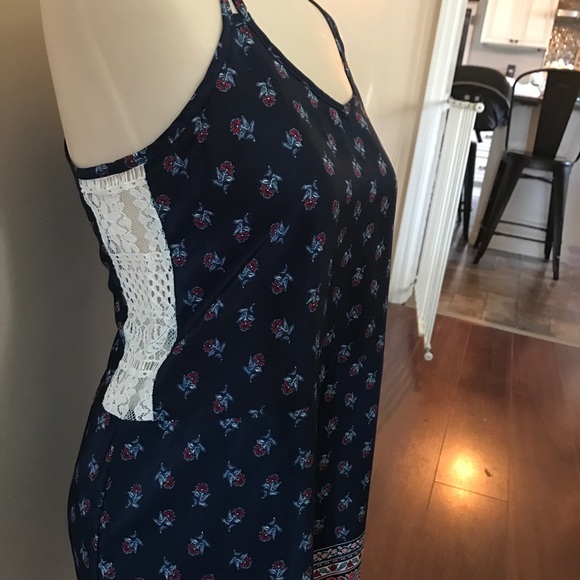 Adorable Navy, Red & White Romper- Size Small - Picture 2 of 7